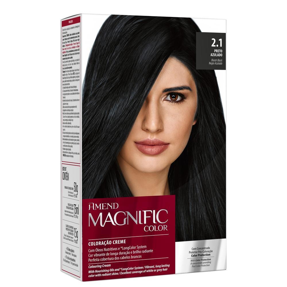 Amend Magnific Color 2.1 Preto Azulado - Coloração 200g em Oferta na Shopee