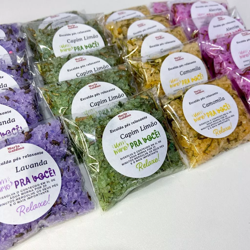 Escalda Pés Relaxante Spa dos Pés Lavanda Camomila Alecrim Capim Limão — imagem 1