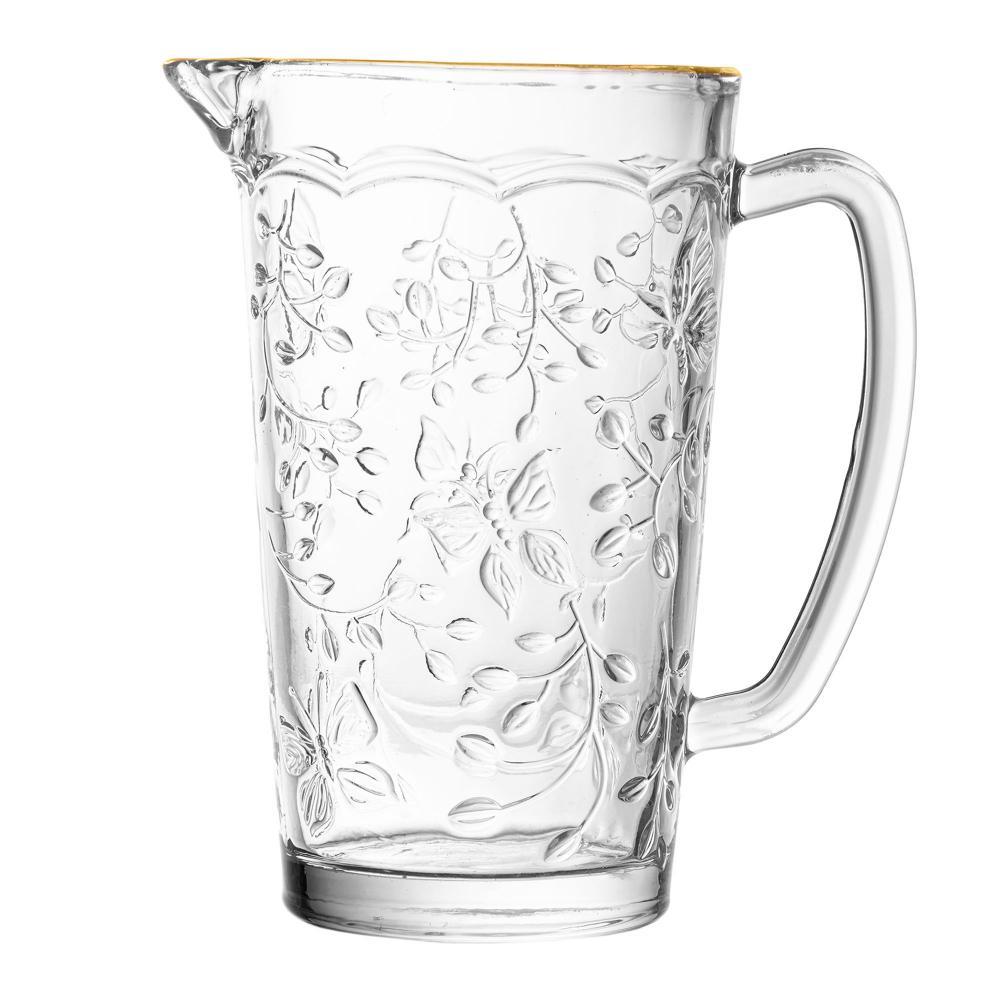 Jarra New Butterfly com Fio de Ouro 750ml Vidro Lyor