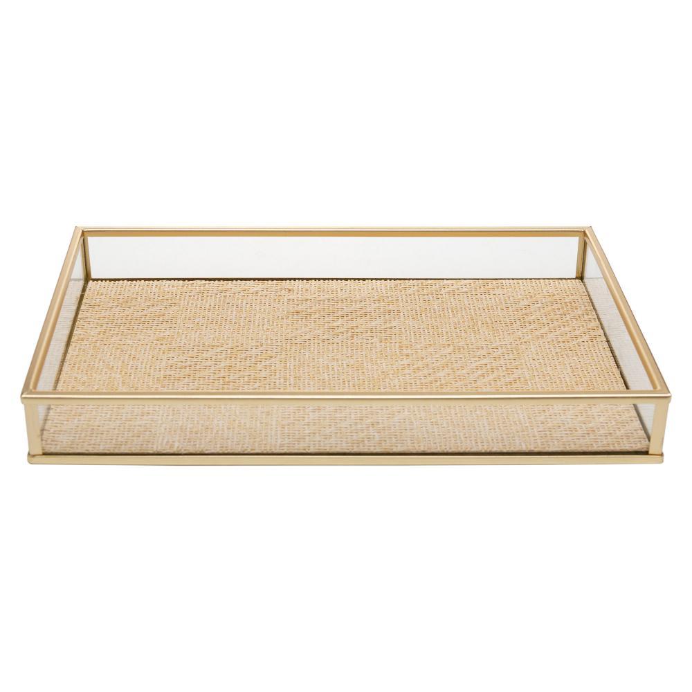 Bandeja Decorativa Wolff Toscana 30cm x 20cm x 3cm Dourada