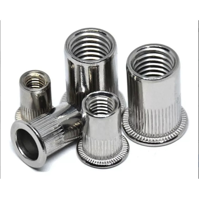 Rebite M4 Aba Plana Inox 500Pçs