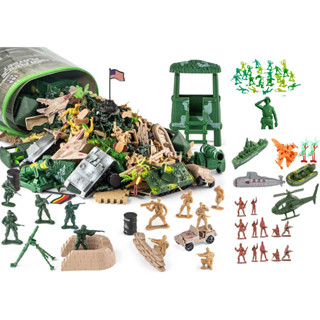 Kit 50 Soldados Brinquedo Exército Miniatura Militar Guerra em Oferta na Shopee