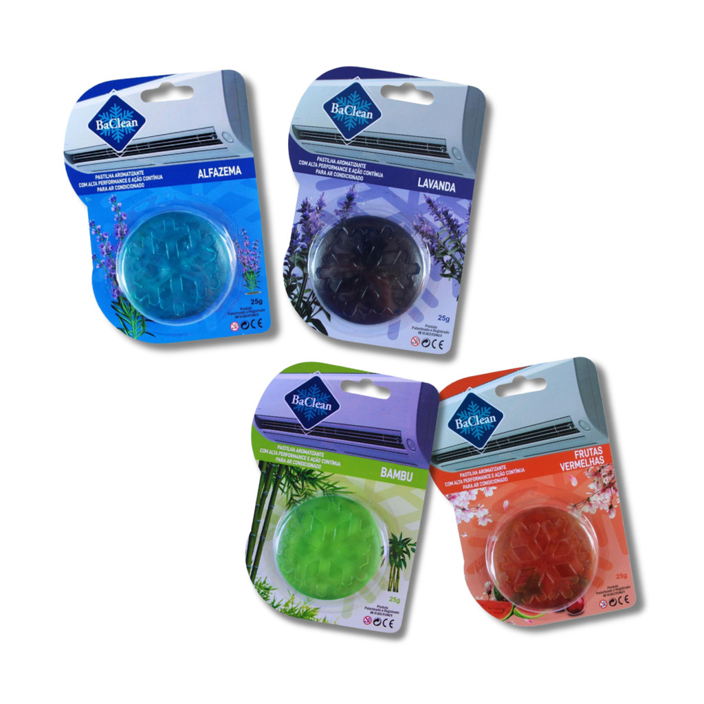 KIT 4 PASTILHAS AROMATIZANTES PARA AR CONDICIONADO em Oferta na Shopee