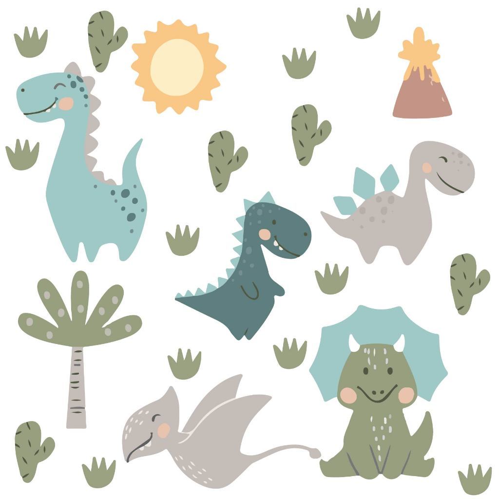 Adesivo Para Parede Dinossauro, Decoração Quarto Infantil Menino, Dinossauro Grande em Oferta na Shopee