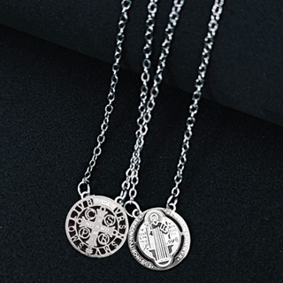 Escapulário São Bento Vazado Aço Inoxidável em Oferta na Shopee