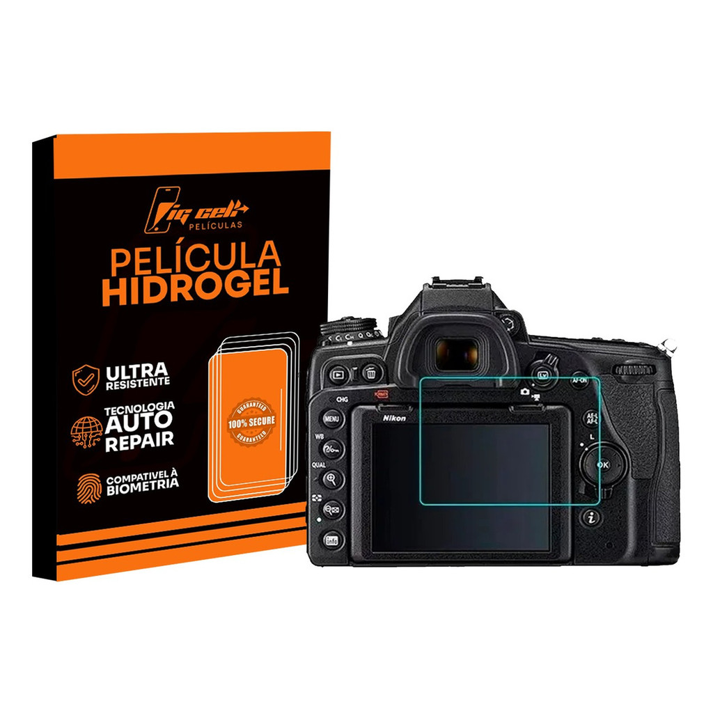 Kit 2 Pelicula Protetora Hidrogel Anti Riscos Nikon D90
