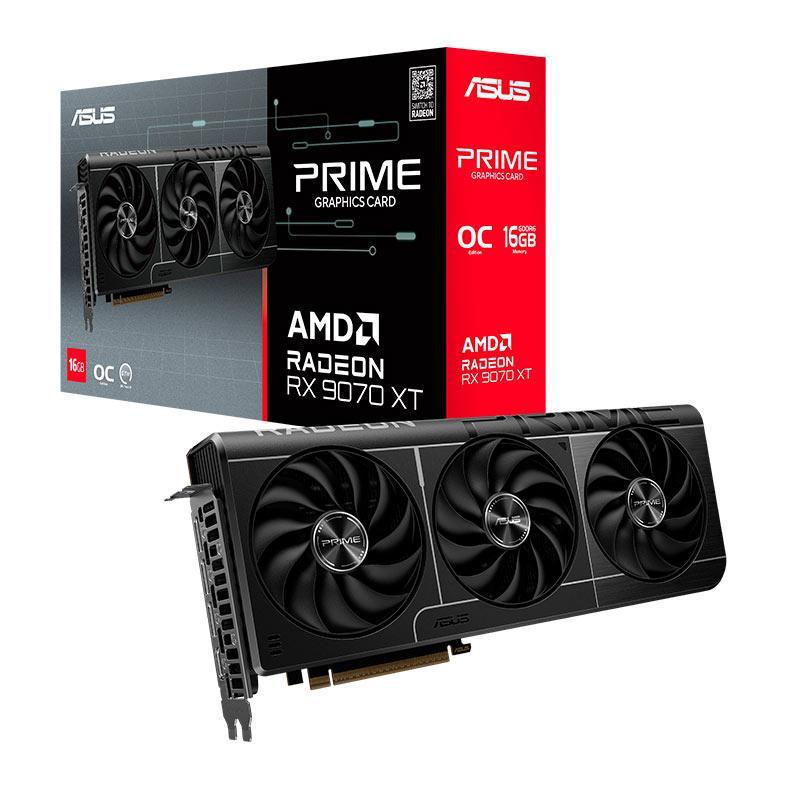 Placa de Video Asus Radeon RX 9070 XT Prime OC, 16GB, GDDR6, 256-bit, PRIME-RX90