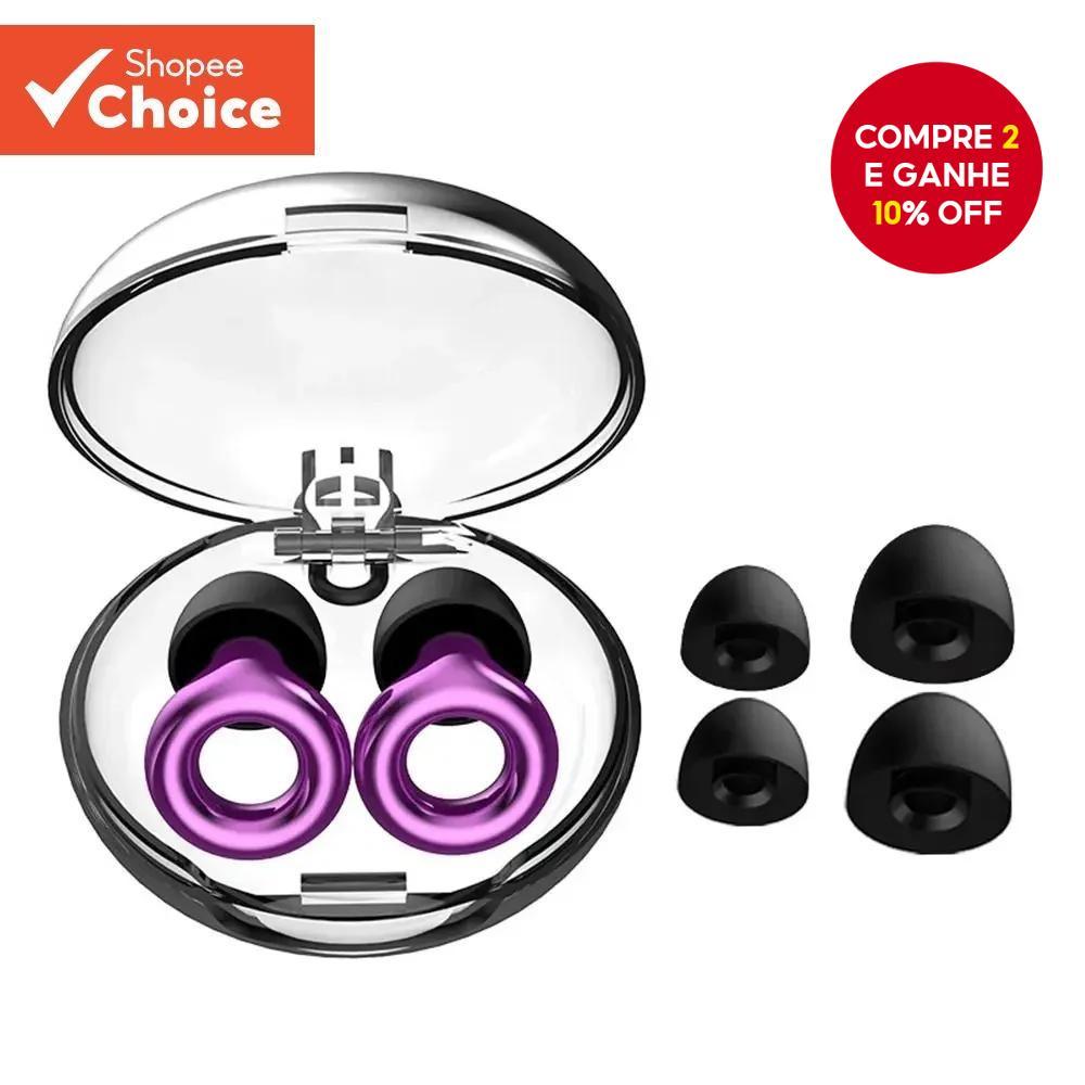 Tampões De Ouvido De Silicone Macio – Reutilizáveis , Laváveis , Com Redução De Ruído , Confortáveis Para Dormir E Viage
