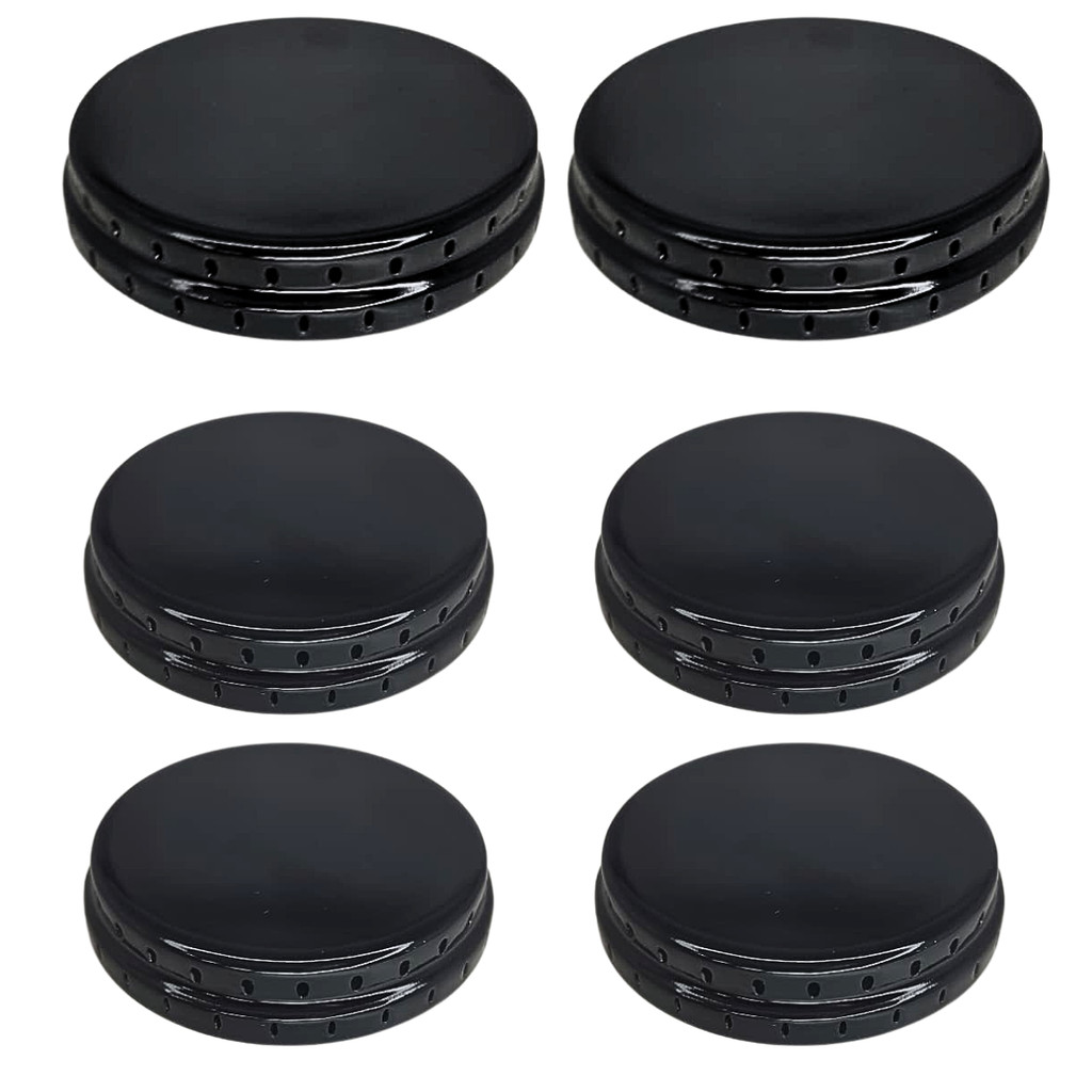 Conjunto 6 Tampas Capas 2gd + 4pq Para Fogão Esmaltec Veneza