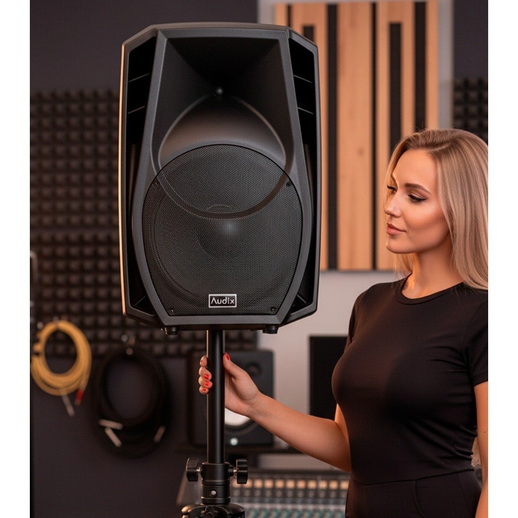 Caixa De Som Ativa Amplificada Audix 15 Polegadas 500watts Com Bluetooth Caixa Acustica