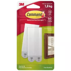 Fixa quadros adesivo Command médio 2 pares 3M