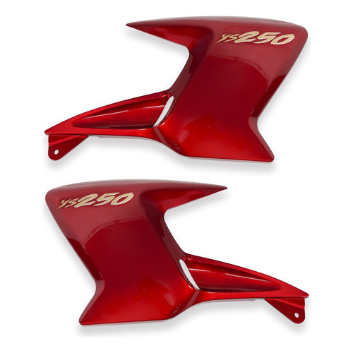 Aba Adesivada Fazer 250 2005 A 2010 Par Asa Tampa Lateral Vermelho 2009 2010