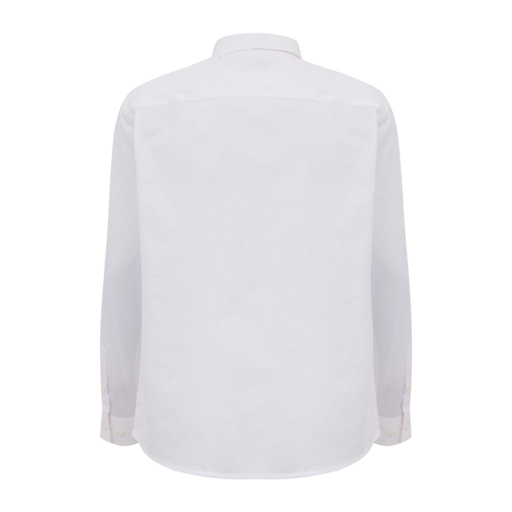 Camisa de Manga Longa Masculina Infantil Básica Estampa Assinatura Ckj Calvin Klein Jeans - Branco