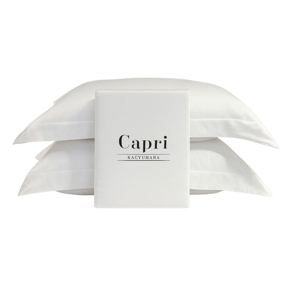 Jogo de Cama 300 Fios Bambu Kacyumara Capri Branco em Oferta na Shopee