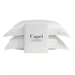 Jogo de Cama 300 Fios Bambu Kacyumara Capri Branco