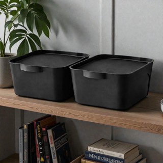 Caixa Organizadora 9 Litros Multiuso Cesto Rattan com Tampa em Oferta na Shopee