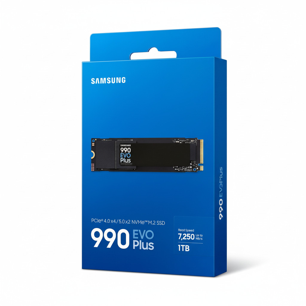 SSD M.2 1TB SAMSUNG 990 EVO PLUS 2280 NVME PCIE GEN4 MZ-V9S1T0 7150MB/s
