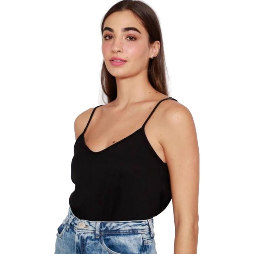 Blusa Feminina Alcinha Regulável Blusinha Básica Sem Bojo Regata