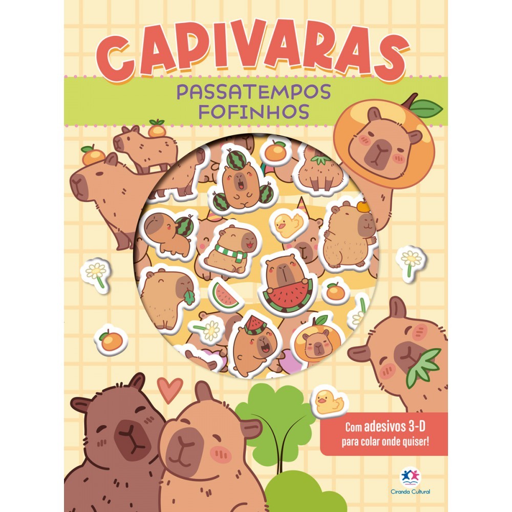Livro Capivaras - Passatempos fofinhos