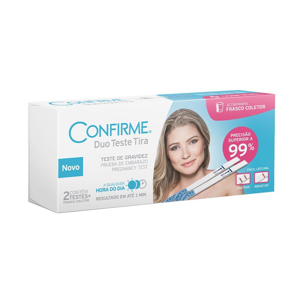 Teste de Gravidez Confirme Duo com 2 Tiras Teste em Oferta na Shopee