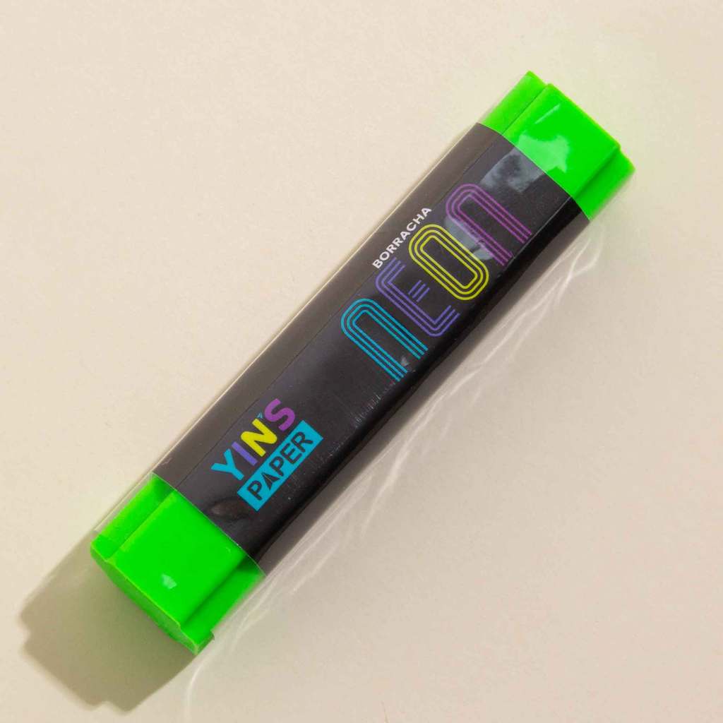 Borracha Escolar Verde Neon -yin's Paper  -