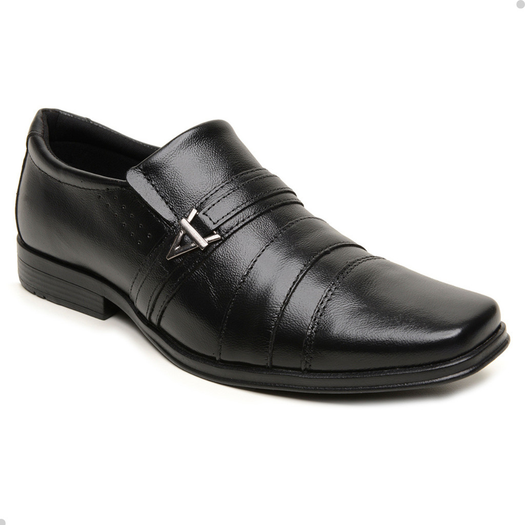 Sapato Social Masculino Couro Legitimo Metal Mocassim 2025 em Oferta na Shopee
