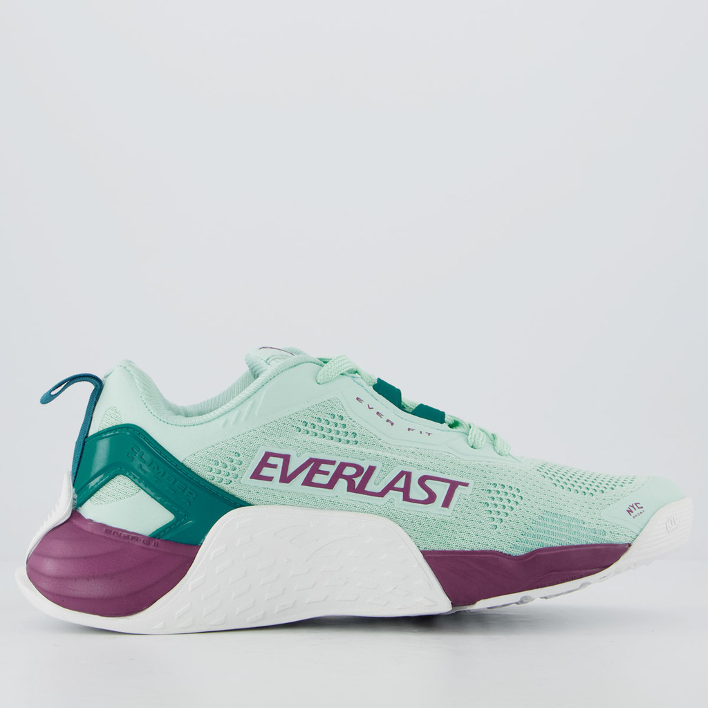 Tênis Everlast Climber Ultra Verde e Roxa em Oferta na Shopee