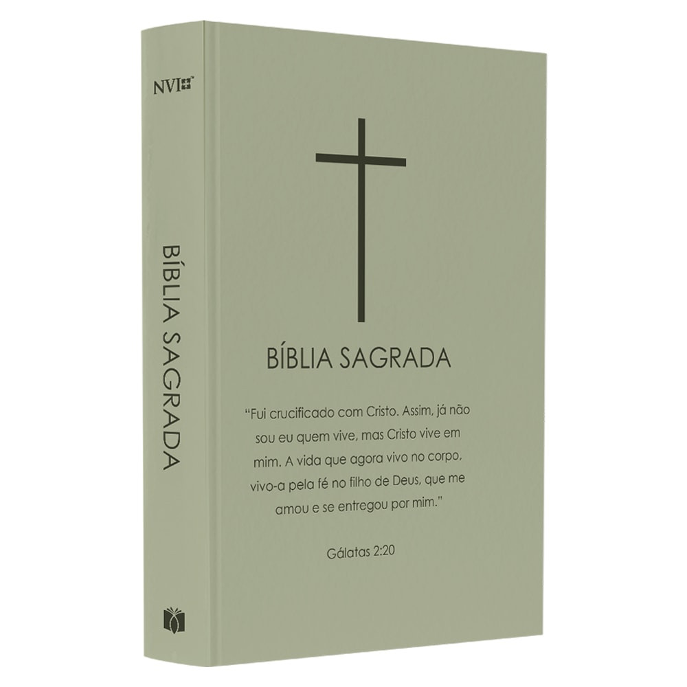 Bíblia Sagrada Cruz | Nvi | Letra Normal | Capa Dura Verde