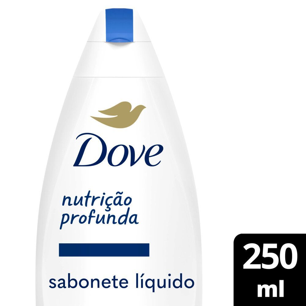 Sabonete Líquido Dove Shower Nutrição Profunda 250ml em Oferta na Shopee