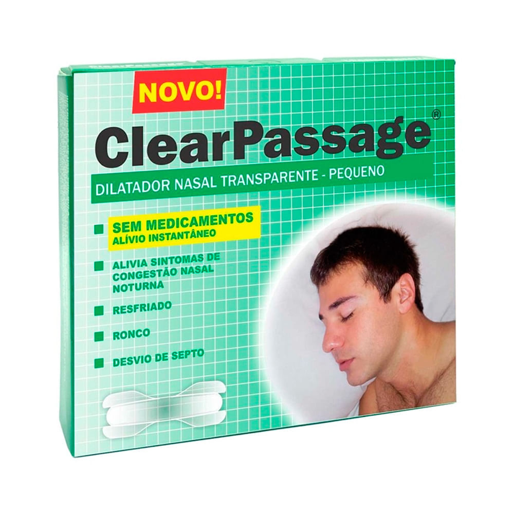 Dilatador Nasal ClearPassage Transparente Tamanho Pequeno com 9 Unidades em Oferta na Shopee
