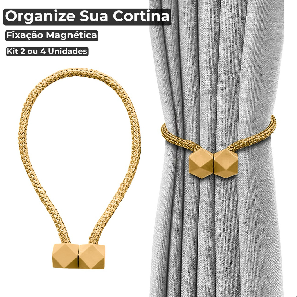Prendedor de Cortina Magnético com Imã Corda Tecido Cubo Decorativo em Oferta na Shopee