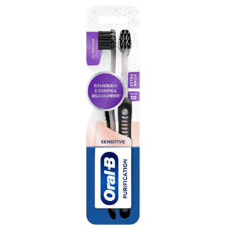Escova Dental Oral-B 3D White Whitening Therapy Purification em Oferta na Shopee