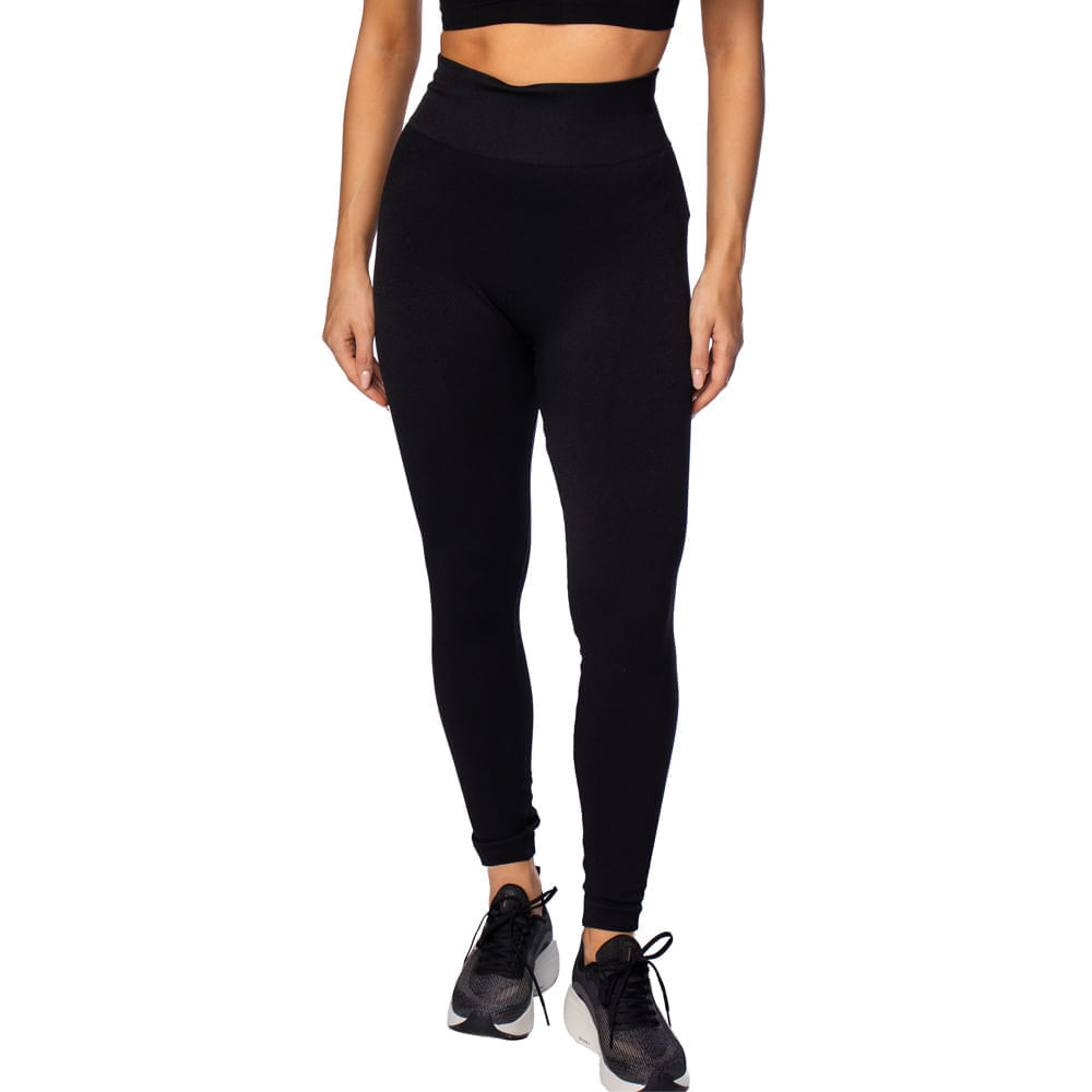 Legging Feminina Sea Surf Sem Costuras Levanta Bumbum Preto em Oferta na Shopee