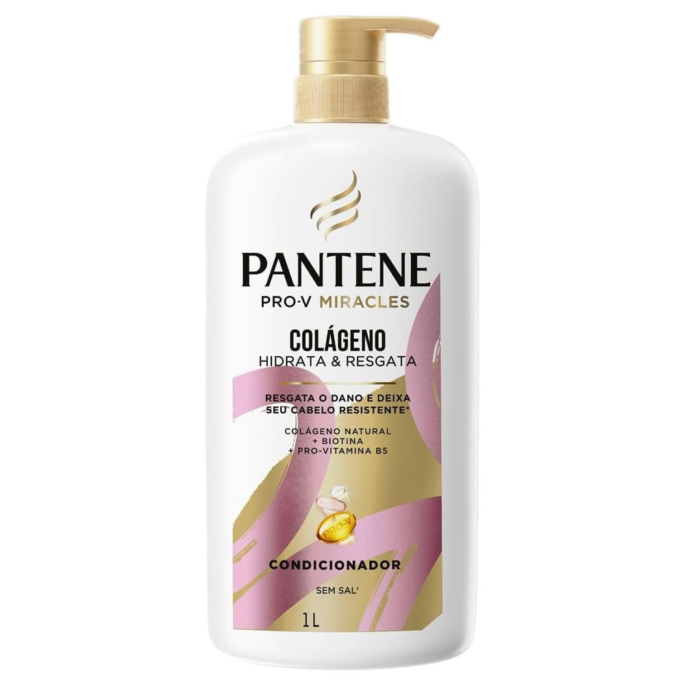 Condicionador Pantene Colágeno 1 Litro em Oferta na Shopee