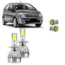 Kit Ultra Led Chevrolet Meriva 2003/2012 20000 Lúmens H7 6500K