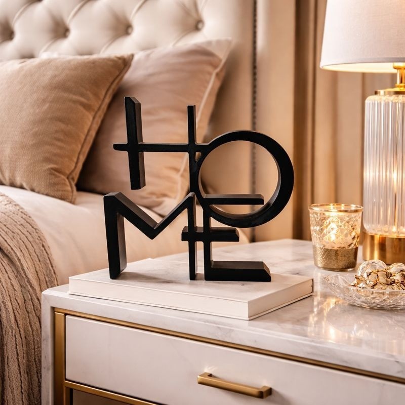 Letra decoração Palavra HOME Letrinhas decorativo em impressão 3D Letreiro Decorativo