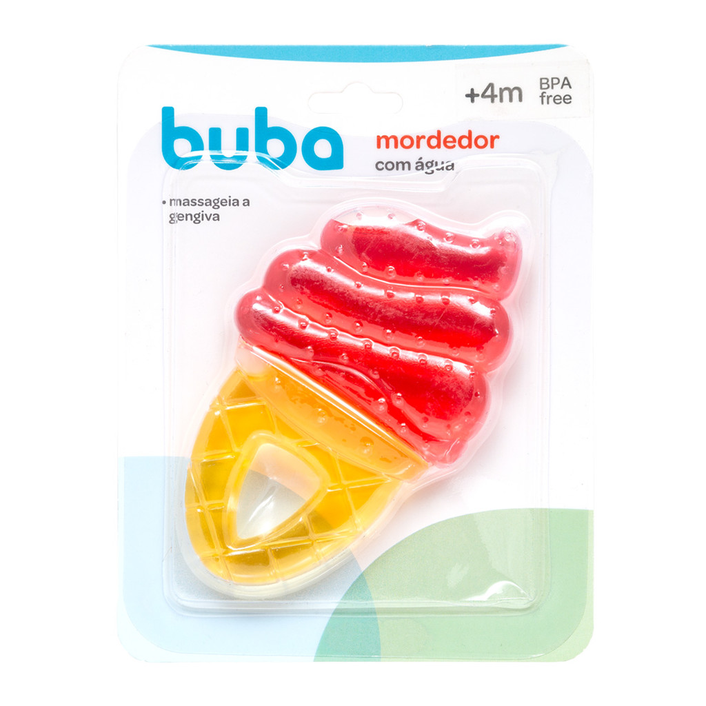 Mordedor com Água Buba Resfriável Sorvete Rosa em Oferta na Shopee