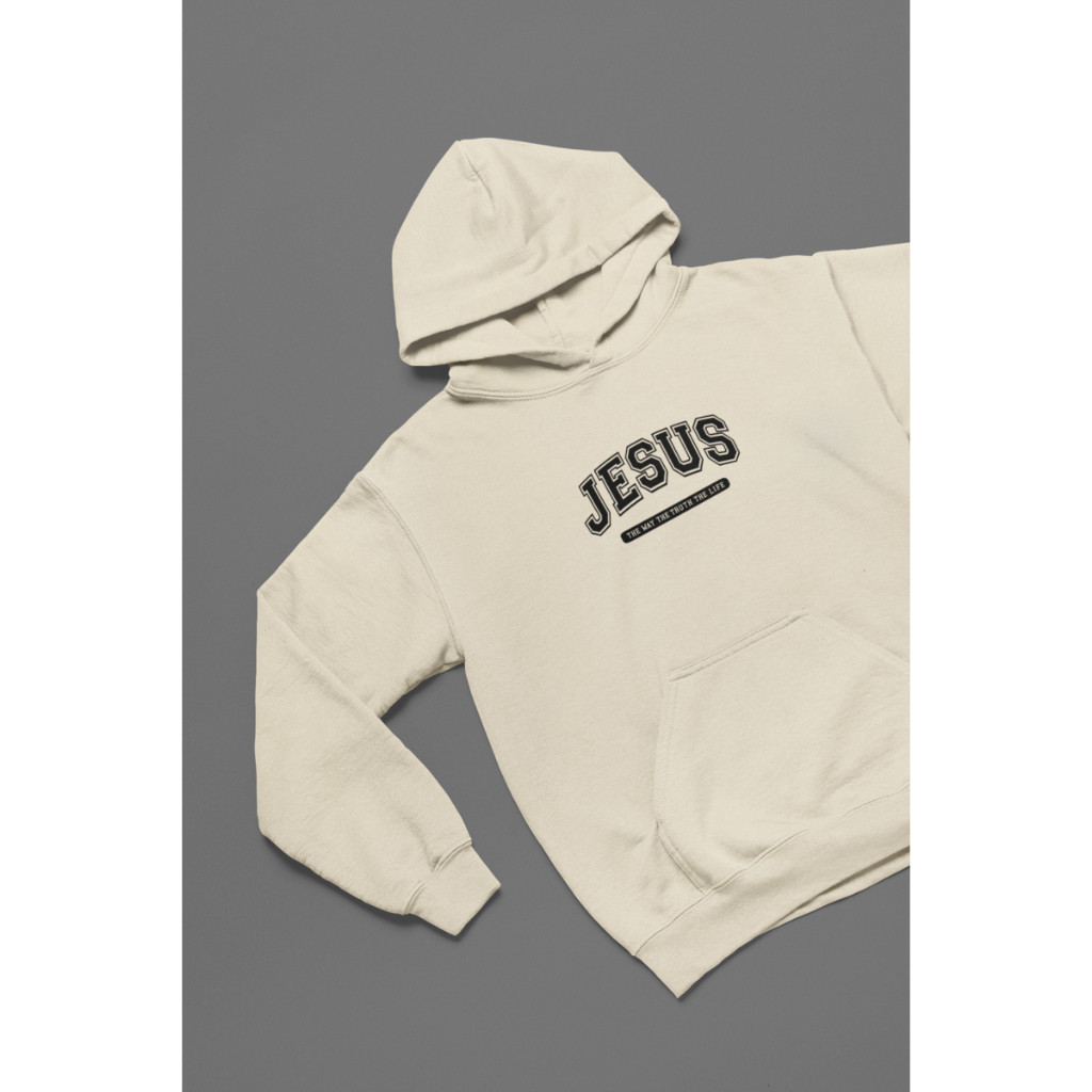 Blusa Moletom Canguru Jesus The Way The Truth The Life.