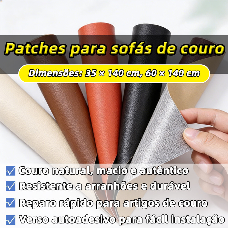 Remendo De Reparo De Couro Com Classificação Superior Para Sofá Assento De Carro Bolsa Multicolorido Disponível 35x140 6