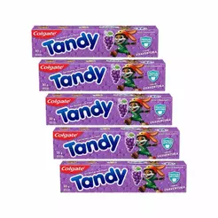 Kit 5 Cremes Dentais Infantis Colgate Tandy Uva Ventura 50g