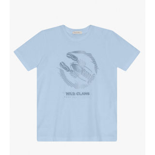 Camiseta Menino em Meia Malha Trick Nick Azul em Oferta na Shopee