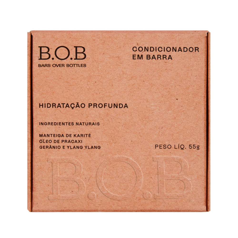 Condicionador em Barra Hidratação Profunda B.O.B Bars Over Bottles 55g em Oferta na Shopee