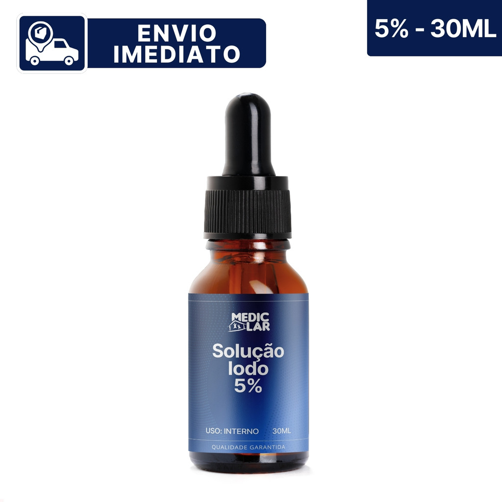 Solução De Iodo 5% ou 2% - 30 ML OU 50 ML - Envio Imediato em Oferta na Shopee