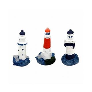 Fragata Kit Farol 3 Pc Enfeite Para Aquário em Oferta na Shopee