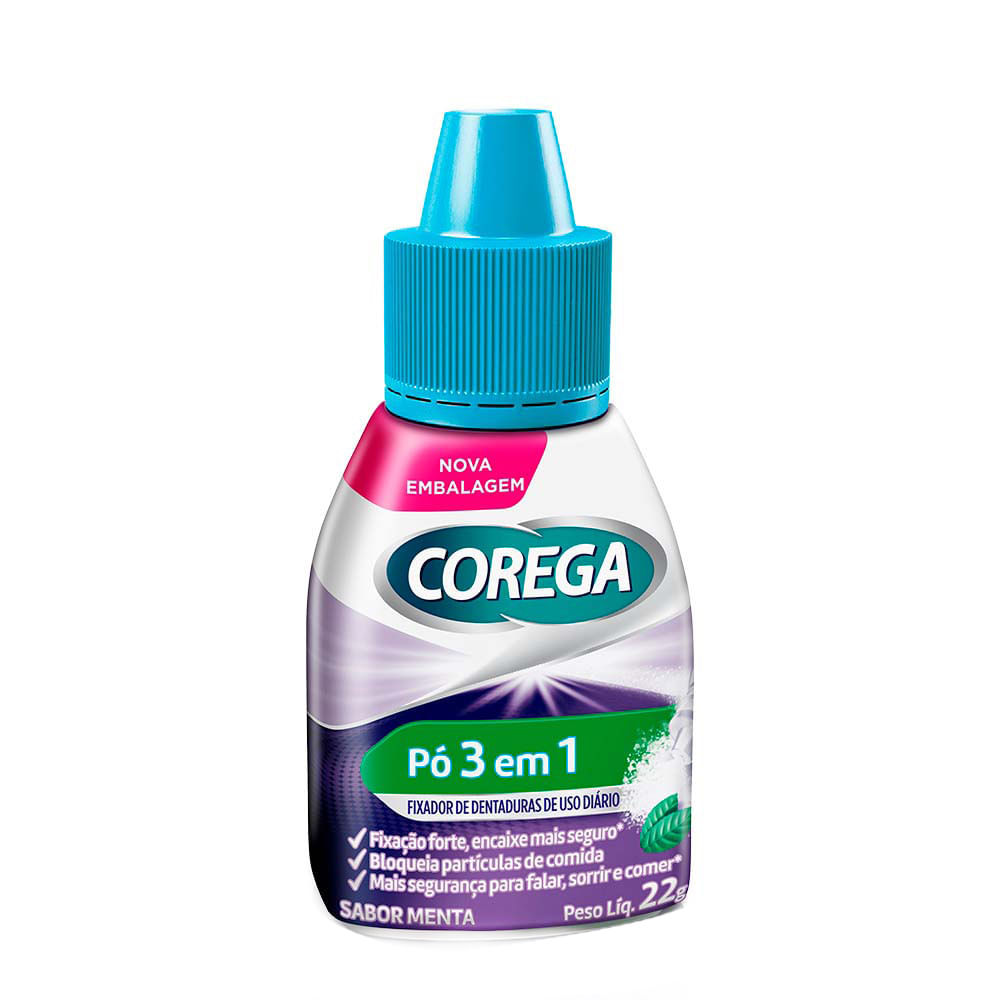 Corega Pó Fixador de Dentadura 22g em Oferta na Shopee