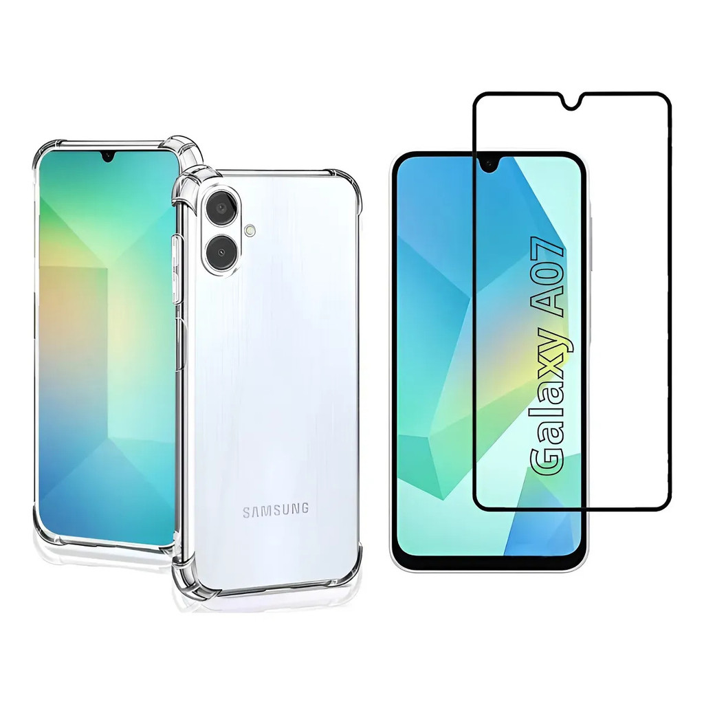 Capa Tpu + Película Para Samsung Galaxy A07 Antishock