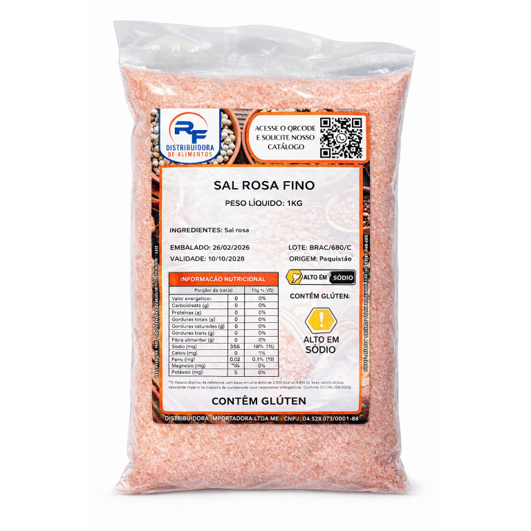 Sal Rosa do Himalaia Fino 1KG