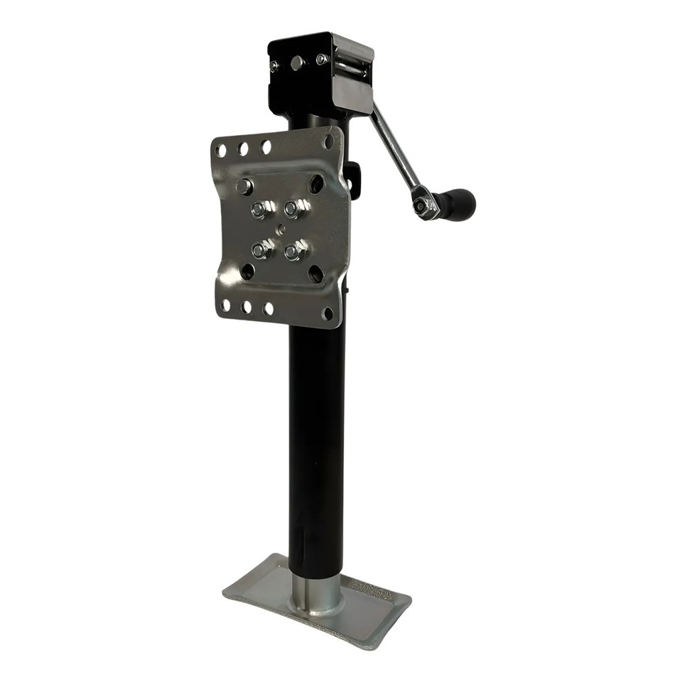 Pedestal Base Sapata Fixo Carretinha Preto Escamoteável