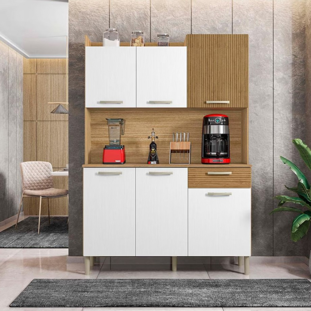 Cozinha Compacta Kit`s Paraná Florence com 6 Portas 1 Gaveta
