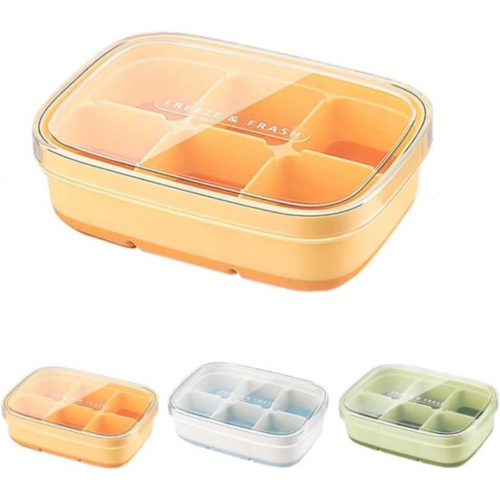 kit Forma de Silicone com Tampa - Para Gelo, PAPINHA, Frutas e Molhos em Oferta na Shopee